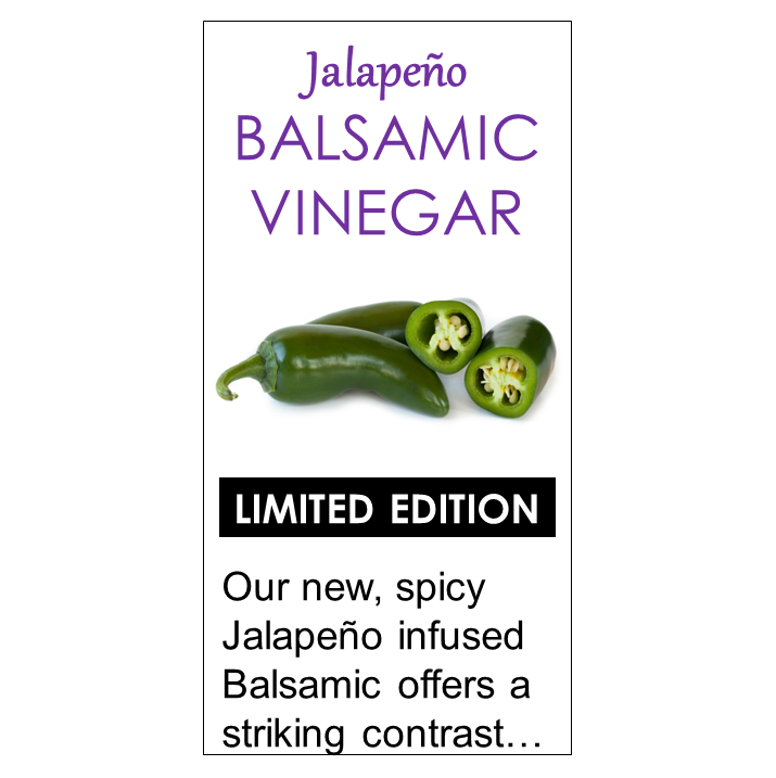 Jalapeño Balsamic Vinegar (Oak Aged)