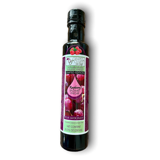 Raspberry Balsamic Vinegar (Dark, Oak Aged)