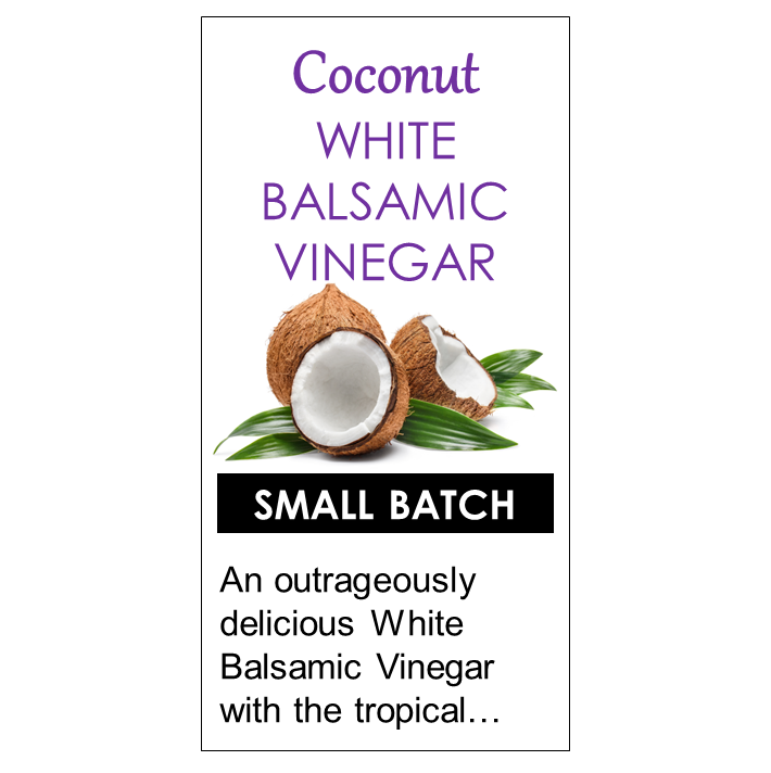 Coconut WHITE Balsamic Vinegar (Oak Aged)