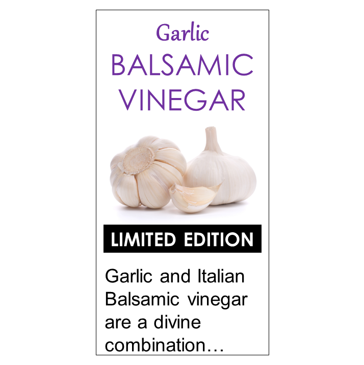 Garlic Balsamic Vinegar (Oak Aged)