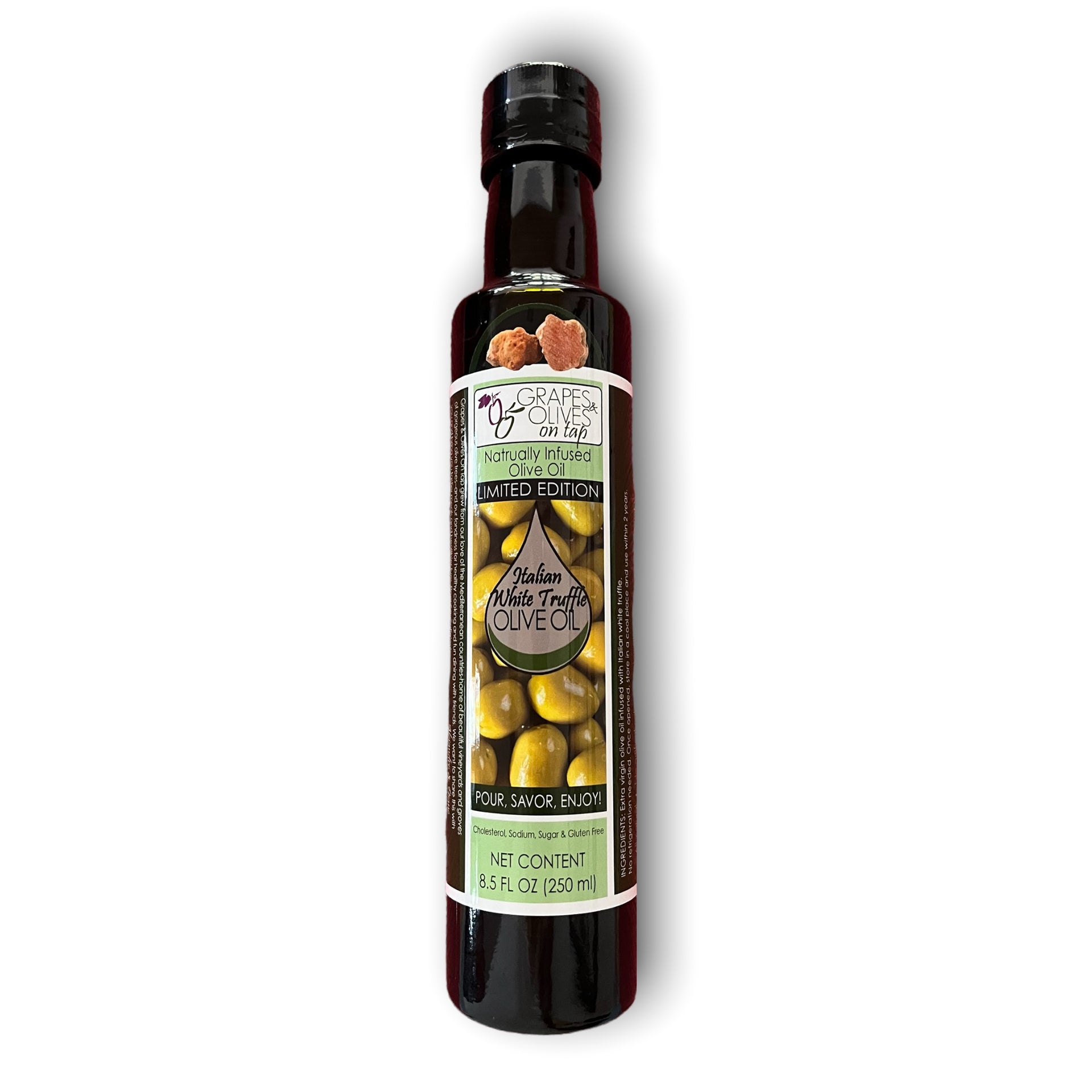 Grapes & Olives On Tap Naturally Infused Balsamic Vinegar & Olive Oil
