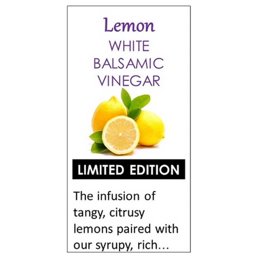 Lemon WHITE Balsamic Vinegar (Oak Aged)