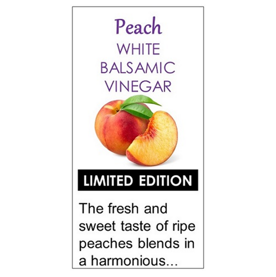 Peach WHITE Balsamic Vinegar (Oak Aged)
