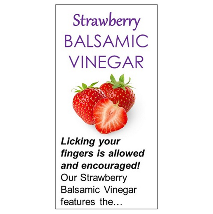 Strawberry Balsamic Vinegar (Dark, Oak Aged)